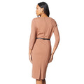 Brun-beige - Back - Principles - Robe droite - Femme