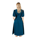 Bleu sarcelle - Back - Principles - Robe mi-longue - Femme