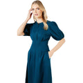 Bleu sarcelle - Side - Principles - Robe mi-longue - Femme