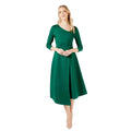 Vert - Front - Principles - Robe mi-longue - Femme