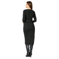 Noir - Back - Principles - Robe mi-longue - Femme