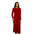 Rouge - Front - Principles - Robe mi-longue - Femme