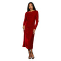 Rouge - Side - Principles - Robe mi-longue - Femme