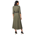 Vert kaki - Back - Principles - Robe portefeuille - Femme