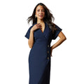 Bleu marine - Side - Principles - Robe portefeuille - Femme