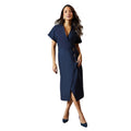 Bleu marine - Front - Principles - Robe portefeuille - Femme