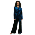 Bleu sarcelle - Side - Principles - Pantalon - Femme