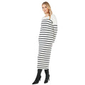 Blanc cassé - Front - Principles - Robe mi-longue - Femme