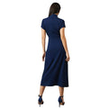 Bleu marine - Back - Principles - Robe mi-longue OCCASION - Femme