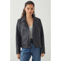 Noir - Pack Shot - Dorothy Perkins - Veste motard - Femme