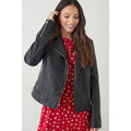 Noir - Pack Shot - Dorothy Perkins - Veste motard - Femme