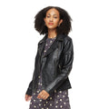 Noir - Front - Dorothy Perkins - Veste motard - Femme