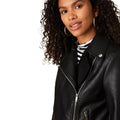 Noir - Side - Dorothy Perkins - Veste motard - Femme