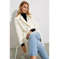 Blanc cassé - Close up - Dorothy Perkins - Manteau DOLLY - Femme