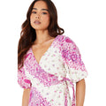 Rose - Blanc - Side - Dorothy Perkins - Mini robe - Femme