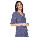 Bleu marine - Side - Dorothy Perkins - Robe mi-longue - Femme