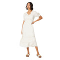 Blanc cassé - Front - Dorothy Perkins - Robe mi-longue - Femme