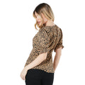 Marron - Noir - Back - Dorothy Perkins - Blouse - Femme