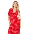 Rouge - Side - Dorothy Perkins - Robe mi-longue - Femme