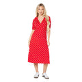 Rouge - Front - Dorothy Perkins - Robe mi-longue - Femme