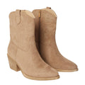 Taupe - Front - Dorothy Perkins - Bottes de cowboy KARMI - Femme