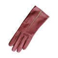 Rouge- Taupe - Front - Eastern Counties Leather - Gants rouge pour femme