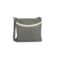 Gris - blanc - Front - Eastern Counties Leather - Sac à main AIMEE - Femme