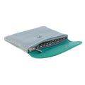 Gris clair - Turquoise vif - Back - Eastern Counties Leather - Porte-monnaie LUNA - Femme