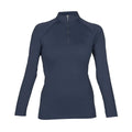 Bleu marine - Front - Aubrion - Haut thermique ELTAR - Fille