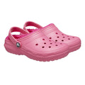 Rose magenta - Front - Crocs - Sabots CLASSIC LINED - Enfant