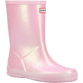 Rose vif - Front - Hunter - Bottes de pluie FIRST NEBULA - Enfant