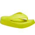 Jaune fluo - Front - Crocs - Tongs GETAWAY - Femme