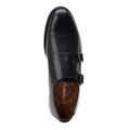 Noir - Pack Shot - Base London - Chaussures DIABLO MONK - Homme