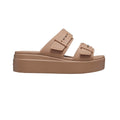 Marron pâle - Side - Crocs - Sandales BROOKLYN - Femme