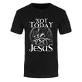 Noir - blanc - Front - Grindstore - T-shirt NOT TODAY JESUS - Homme