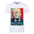 Blanc - Front - Grindstore - T-shirt DONALD TRUMP NOPE - Homme