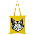 Jaune - Front - Grindstore - Sac tote COOL CAT