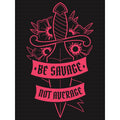 Noir - Side - Grindstore - Débardeur BE SAVAGE NOT AVERAGE - Femme