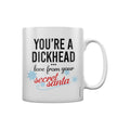 Blanc - noir - rouge - Back - Grindstore - Mug YOU´RE A DICKHEAD SECRET SANTA