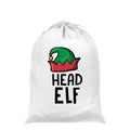 Blanc - Front - Grindstore - Sac du Père Noël HEAD ELF