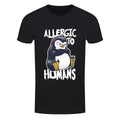 Noir - Blanc - Front - Psycho Penguin - T-shirt ALLERGIC TO HUMANS - Homme