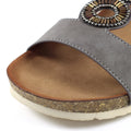 Gris - Close up - Lunar - Sandales BARWELL - Femme