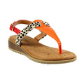 Orange - Front - Lunar - Sandales GINA - Femme