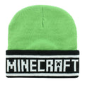 Vert - Noir - Back - Minecraft - Bonnet