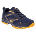 Bleu sombre - Jaune de cadmium - Front - Elbrus - Chaussures de marche FALTIS - Enfant