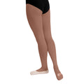 Marron moka - Back - Silky Dance - Collant de danse convertible HIGH PERFORMANCE - Femme