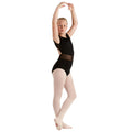 Rose marron - Front - Silky Dance - Collant de danse convertible HIGH PERFORMANCE - Fille