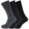 Noir-Bleu-Gris - Front - Chaussettes pour diabétiques - Homme