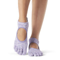 Violet Chiné - Back - Toesox - Chaussettes à orteils BELLARINA - Femme