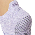 Violet Chiné - Side - Toesox - Chaussettes à orteils BELLARINA - Femme